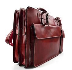 Briefcase leather briefcase for men briefcase men shoulder bag briefcase for women hard briefcase leather bag messenger bag leather red Item details: Exterior: Materials: Genuine Italian hand-buffed calf leather. Best vegetable tanned leather making our handbags the most durable and weather resistant. Zip pocket on the back Multifunction pocket Mobile phone case Buckles umbrella / newspaper Inside: Suede lining 2 compartments Zip closure Metal accessories Leather shoulder strap, detachable Measu Briefcase For Women, Men Briefcase, Men Shoulder Bag, Messenger Bag Leather, Briefcase For Men, Metal Accessories, Mens Leather Bag, Business Bag, Leather Briefcase