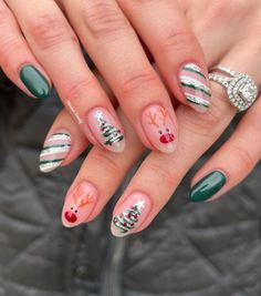 Christmas Nail Designs Easy, January Nails, Cute Simple Nails, Cute Gel Nails