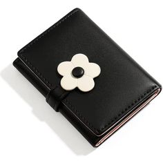 Material For Wallet Womenthe Cute Wallet Is Made Of Soft And Durable Superior Pu Leather With Flowers Pattern Print And Flower Shaped Metal Pearl Decoration, So Lovely. Lightweight Compact Walletsize: 4.2 X 3.1 X 0.8inch / 10.8 X 8.0 X 2cm, Weight 70g, Slim And Easy To Carry. Can Be Conveniently Put Into Your Pockets, Shoulder Bag, Backpack And Handbag. Daily Walletthis Tri-Folded Flowers Print Wallet Meets All Your Needs For Daily, To Hold Your Cash, Credit Cards And Id. Cute Wallet As A Good G Compact Black Card Holder Gift, Compact Black Card Holder As Gift, Black Bifold Coin Purse With Card Slots, Chic Black Coin Purse For Gift, Trendy Black Leather Wallet, Chic Black Bifold Coin Purse, Chic Black Compact Wallet, Black Card Holder With Interior Slots, Trendy Black Card Holder With Card Slots