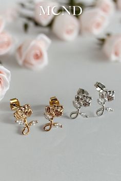 🌹 Elevate your everyday look with the Dorothy Earrings!
Featuring a beautiful rose design and sparkling cubic zirconia leaves, these stud earrings are perfect for any occasion.
Handmade with love, these trendy pieces are a must-have in your jewelry collection. 💖✨ Rose Stud Earrings, Unique Roses, Beautiful Rose, Rose Design, Everyday Jewelry, Jewelry Handmade, Beautiful Roses, Elegant Style, Everyday Look