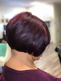 Short Layered Bob Short Layered Bob Wigs, Short Bob Hairstyles For Black Women Layered, Short Bob With Layers Black Women, Layered Bob Lace Front Wig, Red Layered Bob, Short Layered Bob, Short Layered Bob Hairstyles, Women Haircuts, Bobble Heads