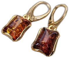 Orange Rectangular Jewelry As Gift, Handmade Brown Square Jewelry, Handmade Square Brown Jewelry, Elegant Orange Copper Earrings, Brown Rectangular Earrings With Ear Wire, Handmade Orange Rectangular Jewelry, Handmade Rectangular Orange Jewelry, Orange Copper Earrings For Gift, Amber Copper Earrings As Gift