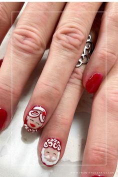 Santa Nails Santa And Mrs Claus, Mrs Claus