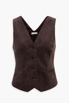 Shop on-sale IRIS & INK Thelma cotton-corduroy vest for Woman. Browse the best deals from IRIS & INK and luxury fashion at The Outnet. Thrift Inspiration, Clothing Png, Green Sweater Vest, Corduroy Vest, Corduroy Top, Ideal Closet, Denim Trench Coat, Vest Outfit, Clothing Design Sketches