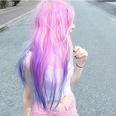 Wengie Hair, Pink And Purple Hair, Hair Colorful, Violet Hair, Style Kawaii, Hair Color Pastel, Beautiful Hair Color