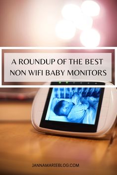 a baby monitor sitting on top of a wooden table