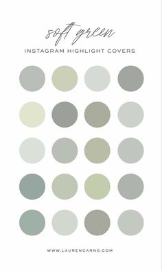 the color scheme for neutral green instagram highlight covers