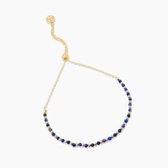 Everyday color - this updated take on our best-selling Power Gemstone Bracelet features classic gold beads and vibrant, meaningful gemstones. Wear solo, or pile them on for additional good energy. Lapis is known as a stone of wisdom. It supports mental clarity and openness guiding you to a deep inner knowing. Product Details Total length extends out to 9 1/4" Beads measure 1/16" and 1/8" Genuine gemstone lapis for wisdom Natural color and size may vary slightly Adjustable closure Available in 18 Elegant Adjustable Crystal Friendship Bracelet, Elegant Adjustable Crystal Bracelet For Friendship, Adjustable Crystal Bangle Bracelet, Adjustable Stone Bracelets As Gifts, Adjustable Stone Bracelets For Gifts, Adjustable Stone Bracelets For Gift, Adjustable Bracelets With Stones As Gifts, Elegant Friendship Bracelets With Adjustable Chain, Hand-strung Adjustable Chain Bracelet For Gift