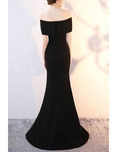 Mermaid Long Black Split Front Evening Dress With Roses Pattern #J1758 - GemGrace.com Black Mermaid Fishtail Dress For Formal Occasions, Black Fishtail Evening Dress For Banquet, Black Mermaid Dress For Banquet, Black Fishtail Gown For Banquet, Fitted Floor-length Dress With Split Design, Black Mermaid Dress For Banquet And Prom Season, Black Mermaid Hem Gown For Banquet, Black Mermaid Dress For Prom Banquet, Elegant Black Mermaid Dress For Banquet