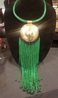 Hand crafted with lightweight beads from Ghana. Soft and comfortable to wear. Add some color to your wardrobe and pop wherever you go. Beaded Medallion, Necklace Green, Green Necklace, Beaded Necklaces, Mud Cloth, Leather Necklace, Leather Jewelry, Chain Styles, Ghana