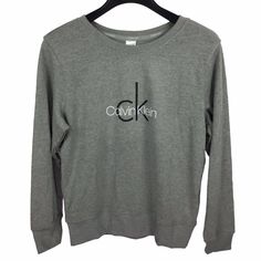 Calvin Klein Logo Heather Gray Women's Medium M Long Sleeve Pullover Loungewear New With Tags * Color: Heather Gray * Long Sleeves * Crew Neck * 60% Cotton 40% Polyester Calvin Klein Crew Neck Tops For Loungewear, Casual Calvin Klein Crew Neck Sweater, Calvin Klein Casual Crew Neck Sweater, Calvin Klein Relaxed Fit Sweatshirt For Fall, Calvin Klein Cotton Tops For Loungewear, Calvin Klein Cotton Loungewear Tops, Calvin Klein Cotton Tops For Fall, Casual Calvin Klein Tops For Loungewear, Calvin Klein Casual Tops For Loungewear