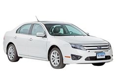 a white car is shown on a white background