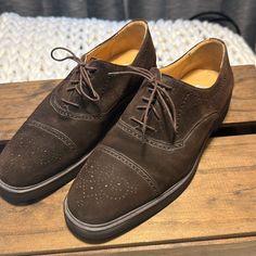 Mezlan Brown Dress Shoes. Sz 10.5. Worn Maybe Once Or Twice. Little To No Signs Of Wear. Practically Brand New. Mezlan Shoes, Gents Shoes, Brown Dress Shoes, Shoes Color, Brown Dress, Derby, Men's Shoes, Dress Shoes, Oxford