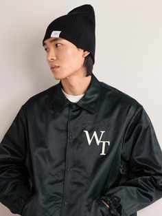 WTAPS® beanie has been rib-knitted in Japan for a snug fit from a cotton-blend that's both soft to the touch and resilient. The brand's logo is appliquéd on the brim. Wtaps Japan, Beanie For Men, Japan Logo, Denim Cap, Embroidered Denim, Formal Shirts, Suede Jacket, Mr Porter, Logo Branding