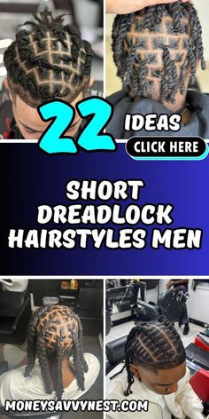 Discover the top short dreadlock hairstyles for men in 2024From intricate designs to simple and elegant looksfind the perfect style to express your unique personality and cultural pride. Style For Dreadlocks Men, Locs Braided To The Back Men, Styling Dreadlocks For Men, Short Loc Style For Men, Starter Locs Hairstyles Men, Short Locs Styles Men, Loc Styles For Men Short Locs, Short Locks Hairstyle Men, Man Loc Styles