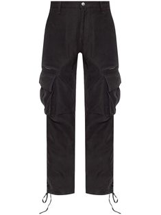 black cotton belt loops concealed fly and button fastening two diagonal pockets to the sides two side cargo pockets two rear zip-fastening pockets drawstring hem straight leg City Shorts, Balenciaga Triple S, Summer Beach Wear, Short Suit, Cargo Trousers, Derby Shoes, Light Jacket, Jacket Style, Straight Leg Pants