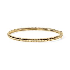 The Gold Ridged Bangle offers a stylish and contemporary option for those seeking a distinctive piece of jewelry that combines classic materials with modern design elements. The perfect addition to any existing arm candy or a great starter piece. Available in 14K Yellow Gold Bangle width = 3.8mm Wrist Sizes: XS = 15-16cm Small = 17cm Modern Yellow Gold Diamond Bracelet With Polished Finish, Modern Yellow Gold Polished Diamond Bracelet, Chic 14k Gold Bracelets For Formal Occasions, Chic Yellow Gold Bracelet, Modern Yellow Gold Bangle Diamond Bracelet, Chic Yellow Gold Diamond Bracelet For Formal Occasions, Modern Yellow Gold Bangle Bracelets, Modern Gold Bracelet With Jubilee Design, Chic Yellow Gold Stackable Bracelets