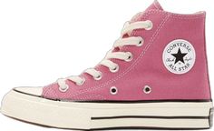 Vintage Pink High-top Sneakers, Vintage Pink Sneakers With Round Toe, Classic Pink High-top Sneakers, Pink Chuck 70, Pink Chucks, Converse Pink, Run Star Hike, Pink Converse, Pink Ivory