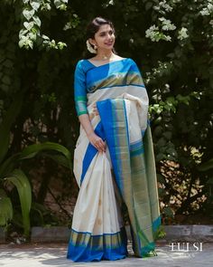 Silk Saree Styling, Saree Brands, Kanchipuram Saree Wedding, Tulsi Silks, Saree Styling, Indian Ethnic Fashion, Keep Me Stylish, Traditional Silk Saree, Silk Saree Kanchipuram