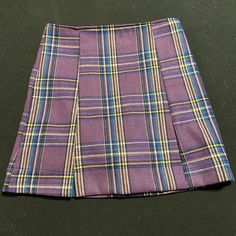 Purple Plaid With Some Blue And Green Never Wore Didn’t Fit Me Trying To Get My Money Back So I Need It Gone Asap Has Built In Shorts Purple Summer School Skirt, Summer School Purple Skirt, Purple Summer Skirt For School, Summer Purple Mini Skirt For School, Purple Mini Skirt For School In Summer, Purple Mini Skirt For Summer School, Summer School Purple Mini Skirt, Purple Fitted Mini Skirt For School, Purple Pleated Mini Skirt For School