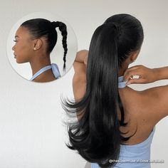 ABOUT A LIMITED EDITION lightweight, everyday ponytail extension you can pirouette in. You’ll flip for Dove! She’s like leggings for your hair— A luxuriously soft, comfortable, versatile, and easy to wear hair ponytail with permanently pretty flipped layers. WHAT'S INCLUDED 1 Dove ponytail extension2 INH bobby pins1 INH ponytie1 tester piece to make sure you have the shade that blends best with your hair1 reusable satin storage bag to preserve & protect your INSERT NAME HERE hair KEY FEATURES Le Formal Blowout, Everyday Ponytail, Clip In Ponytail Extensions, Extensions Clip In, Hair Twist, Straight Ponytail, Special Occasion Hairstyles, Drawstring Ponytail, Twist Styles