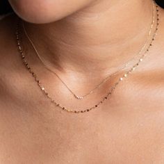 Solid Gold Sparkle Link Chain | Local Eclectic – local eclectic Gold Necklace Chain, Delicate Gold Necklace, Local Eclectic, White Gold Chain, Gold Link Chain, Solid Gold Chains, White Gold Chains, Gold Link, Everyday Necklace