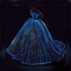 Cinderella Retelling, Space Clothes, Ball Gowns Fantasy, Light Up Dresses, Fantasy Clothes, Magical Dress, Disney Paintings, Fancy Clothes