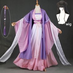 Jiang Yan Li Mo Dao Zu Shi Young Adult Cosplay Costume Anime Grandmaster of Demonic Cultivation Women Cosplay Costume and wig| - AliExpress Jiang Yanli, Chinese Hanfu Dress, Chinese Style Dress, Tang Suit, Mo Dao Zu Shi, Anime Cosplay Costumes, Chinese Hanfu