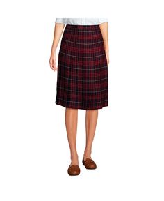 in stock Preppy Plaid Pleated Skirt, Casual Pleated Plaid Skirt, Preppy Plaid Skirt For Fall, Knee-length Plaid Bottoms For Fall, Classic Plaid Skirt For Fall, Plaid Knee-length Bottoms For Fall, Plaid Relaxed Work Skirt, Fall Plaid Pencil Skirt, Plaid Skirted Bottoms With Lined Skirt