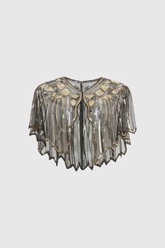 Shop 1920s Shawls - 1920s Sequin Flapper Evening Shawl | BABEYOND 1920s Shawl, Evening Shawls And Wraps, Flapper Wedding Dresses, Mad Max Costume, Flapper Outfit, 1920s Outfits, Evening Shawls, Bridal Shawl, Artistic Style