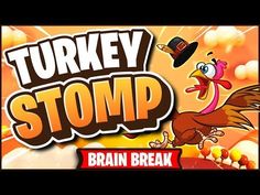 turkey stomp brain break is shown in this video game, which features an image of a