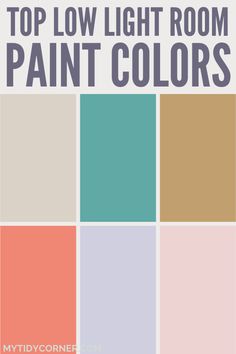 Best paint colors for low light rooms.