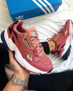 Adidas Falcon Pink, Adidas Falcon Shoes, Adidas Falcon, Sneaker Trend, Pink Adidas, Pink Shoes, Sneakers Outfit