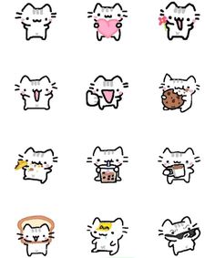 the hello kitty stickers are all different colors