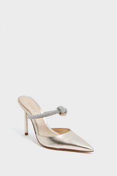 Metallic Napa Pearl Pin Heels | Schutz Pearl Pin, Alexandre Birman, Mule, Fashion Forward, Heels