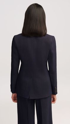 Argent: Weekend Blazer in Textured Linen Twill | Women's Blazers | Argent Peer Recognition, Elaine Welteroth, Denim Vests, New Career, Womens Blazers, Blazer Dress, Dress Codes, Get Dressed, Sweater Top