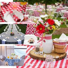 Buffalo Plaid Tablecloth | 108 Round | White/Green | Checkered Gingham Polyester Tablecloth Tablecloth Checkered, Summer Table Settings, Picnic Theme, Deco Champetre, Rustic Wedding Decorations, Wedding Themes Summer, Checkered Tablecloth, Tafel Decor, I Do Bbq