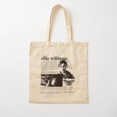 100% cotton reusable shopping carry bag with digital print on one side. Ellie Williams from The Last of Us Part I and II Ellie Williams, Last Of Us, Cotton Tote Bag, Carry Bag, Carry On Bag, One Sided, Tote Bag Design, Cotton Tote Bags, Bag Sale