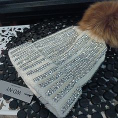 Wd-Ny Warm Winter Hat W Bling Nwt 100% Acrylic With Exception Of Bling. Faux Fur Cute Caps, Luxury Winter, Warm Winter Hats, Winter Hat, Warm Winter, Luxury Design, Faux Fur, Winter Hats, Gift Ideas