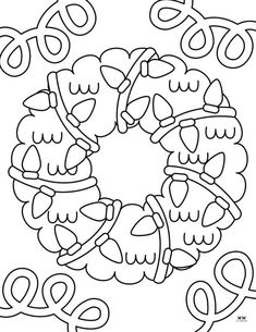 a coloring page with numbers and an image of the number nine on it's side