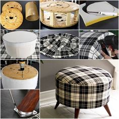 many different types of furniture and accessories are shown in this collage with the words diy