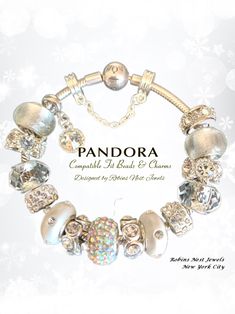 Pandora Bracelet-Compatible Fit Charms, or CHOOSE, with Bracelet  Non Pandora, Silver Plated bracelet. Designed exclusively by Robins Nest Jewels.  Choose Charms and Beads on a ribbon or purchase with an Authentic Pandora Bracelet, or Silver Plated European (NOT PANDORA)Bracelet.  Not Pandora bracelet is similar in look fit and style but less expensive. Charms and beads are not Pandora and are non Branded. If you select with bracelet it will be enhanced with the exclusive mix of all the beautifu Elegant Pandora Bracelet, Pandora Bracelet Ideas, Pandora Silver Bracelet, Silver Pandora Bracelet, Disney Pandora Bracelet, Pandora Bracelet Charms Ideas, Bracelets Pandora, Robins Nest, Pandora Bracelet Designs