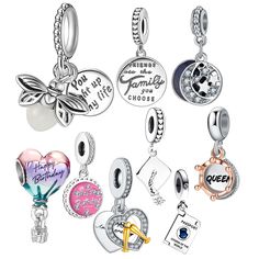 PRICES MAY VARY. *Design Theme Unique Charm* 9pcs Pack Plate Silver Fireworm Love Charms, Glow-in-the-Dark Firefly Dangle Bracelet Charm, Colorful Hot Air Balloons Travel Passport Charm Pendants, Moon And Star Plated Silver Round Beads Birthstone Jewellery Cubic Zirconia, Diamond Cake Mother And Daughter Pendant, Fit Pandora Bracelet. These Mesmerizing Charms Has Been Carefully Crafted To Resemble The Adorable. The Sparkly Details Will Add A Whimsical Twist To Your Bracelet Styling. *Gifts To Lo Bracelet Styling, Diamond Cake, Pandora Bracelet Charms Ideas, Dangle Bracelet, Design Theme, Bracelet Charms, Pandora Bracelet Charms, Beads Charms, Cz Pendant