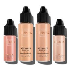 Our Silk 4-In-1 Advanced Airbrush Foundation starter kit has everything you need to start airbrushing! Included in the starter kit is our most popular airbrush foundation which combines anti-aging serum, ultra-hydrating moisturizer, high-coverage concealer, and an all-day airbrush foundation all-in-one, a complementary blush and an illuminator. Our breakthrough airbrush foundation simplifies your makeup application and gives you complete control of your look. Formulated with HydroSphere Silk fibers for a high-pigmented, water-resistant all-day coverage, achieve complexion perfection with our new Silk Advanced Airbrush Foundation. High Coverage Concealer, Spray Foundation, High Coverage Foundation, Makeup Starter Kit, Airbrush Foundation, Body Foundation, Corrector Concealer, Face Spray, Perfect Complexion