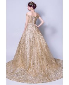 Gold Sequin Prom Dress, Gold Ball Gown, Prom Dress Ball Gown, Sequin Ball Gown, Ball Gown Prom Dress, Cheap Gowns, Gold Wedding Dress, Golden Dress, Gown Pattern