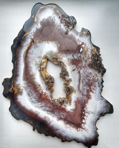 a piece of art that looks like an agate