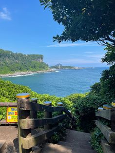 Aesthetic Pretty Beautiful Coast Hidden Gem Wallpaper Korea Jeju Stairway Stairs Forest Shot Leaves Jejemon Aesthetic, Aesthetic Jeju Island, Jeju Beach Aesthetic, South Korea Countryside, Seogwipo Jeju, Korea Summer, Island Beach House