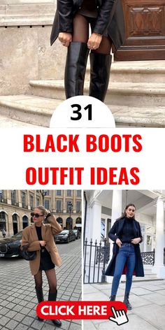 Embrace the cold season with our winter-themed black boots outfit ideas. Featuring ankle casual boots paired with long, insulated coats, these outfits promise warmth and chic style. Tailored for black women, these looks provide both flair and function during the frostier months. Black Ankle Rain Boots Outfit, Ankle Black Boots Outfit, Outfits With Heel Boots, Jeans And Black Boots Outfit, Ankle Rain Boots Outfit, Smart Casual Winter Outfits, Smart Casual Winter, Ankle Black Boots, Boots Outfit Ideas