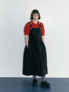 Composition : NYLON 100%Color : BlackCountry of Origin : Republic of Korea Overall Dress, Jumpsuit Dress, Overalls, Black Dress, Jumpsuit, Dress Outfits, The Originals, Clothes For Women, Dresses