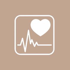 Beige Health Icon, Beige Aesthetic Icons, Brown Aestethic, Mobile Arrangement, Health Icon